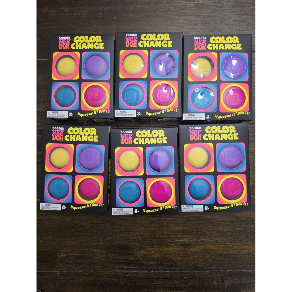 Schylling TEENIE NEEDOH COLOR CHANGE 4 Pack LOT OF 6 NEW